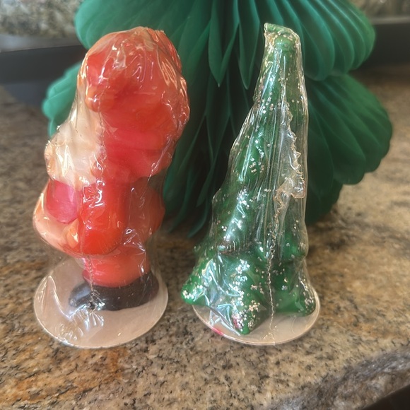 NWT Vintage 1950's Santa & Christmas Tree Gurley Candles - Picture 3 of 9